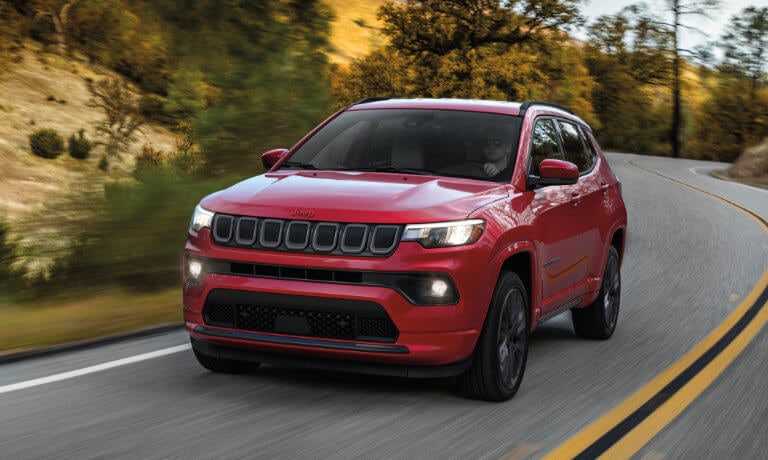2025 Jeep Compass driving fast on highway