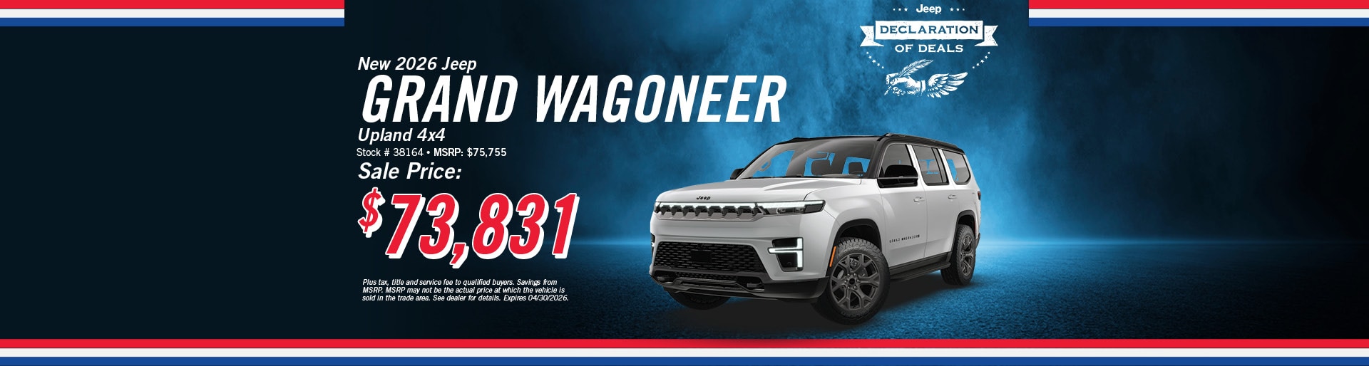 New 2026 Jeep Grand Wagoneer Offer | Merrill, WI