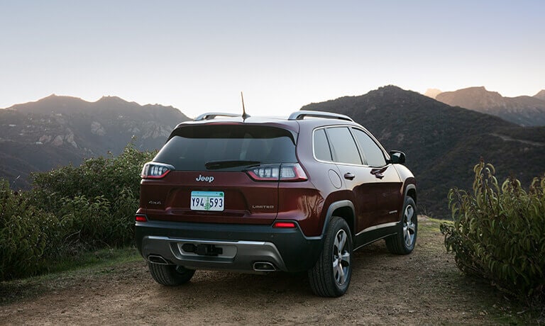 2022 Jeep Cherokee Exterior parked on a cliff
