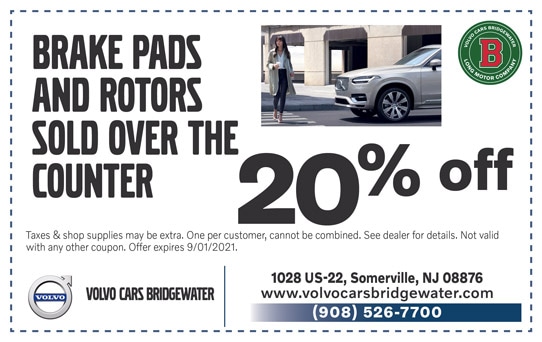 20% Off Brake Pads & Rotors | Volvo Cars Bridgewater
