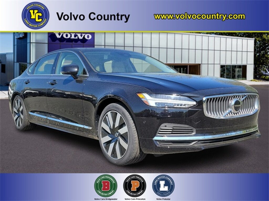 New 2024 Volvo S90 Recharge PlugIn Hybrid T8 Ultimate in Onyx Black