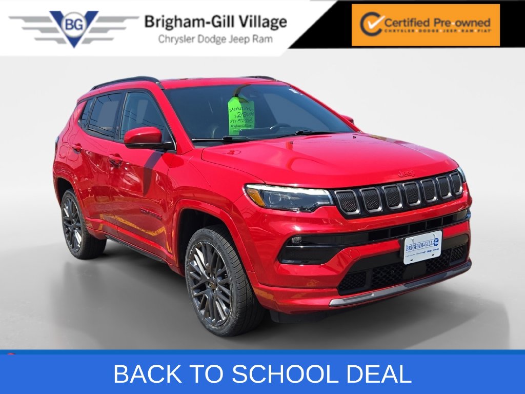 Certified 2022 Jeep Compass (RED) Edition with VIN 3C4NJDCB4NT201692 for sale in Natick, MA
