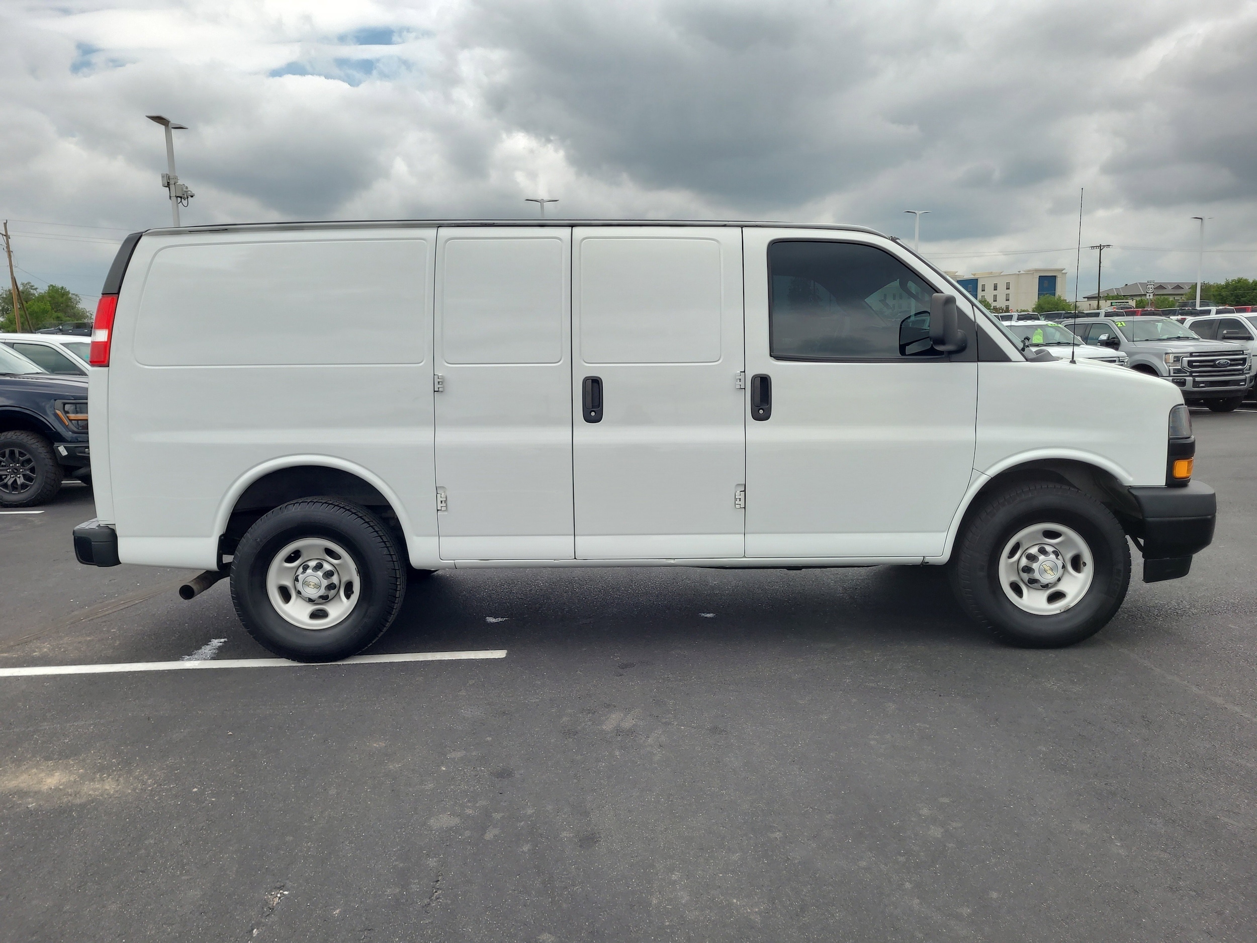 Used 2022 Chevrolet Express Cargo Work Van with VIN 1GCWGAFP7N1177078 for sale in Brighton, CO