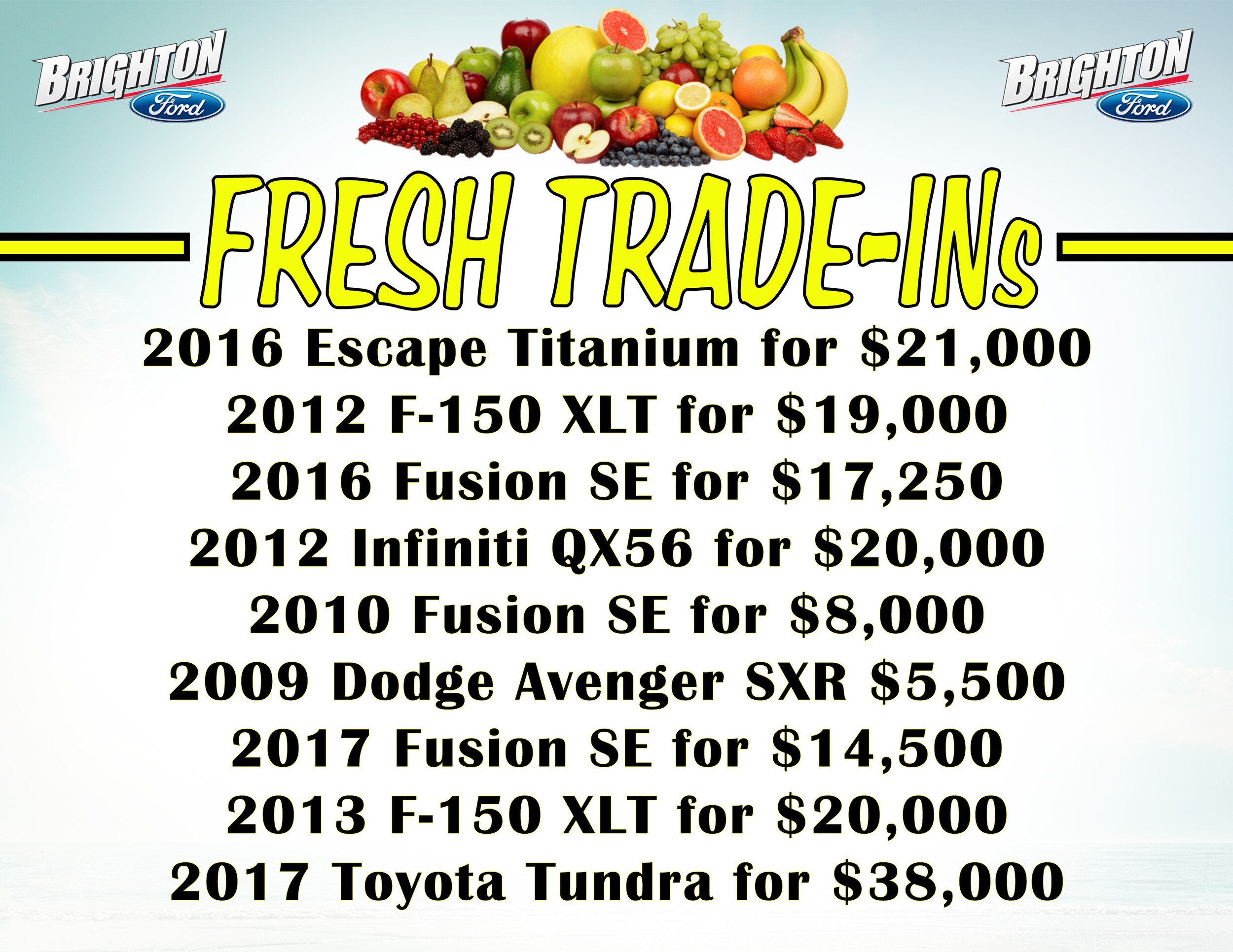 Used Cars at Brighton Ford 2019