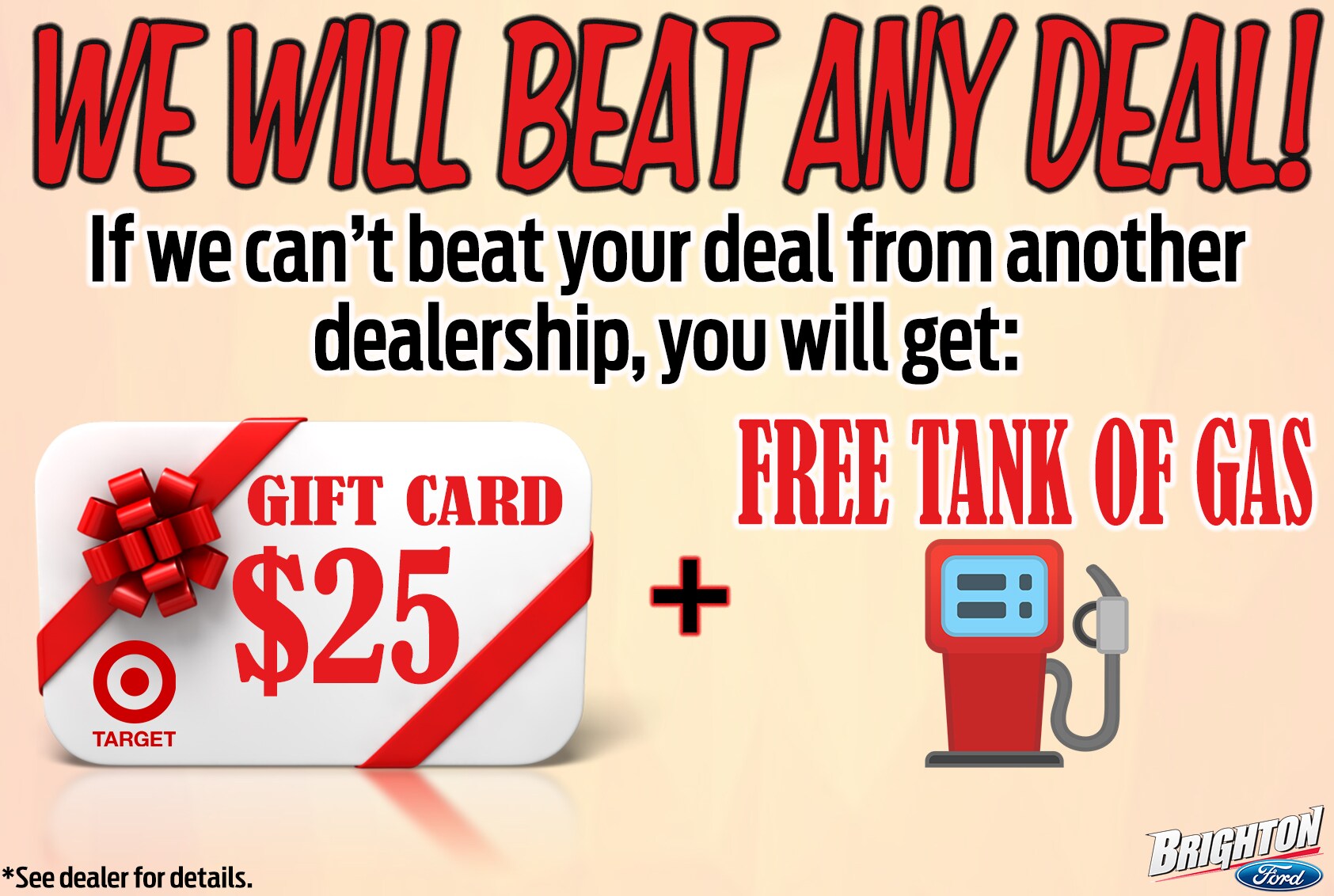 We Will Beat Any Deal Howell Ford