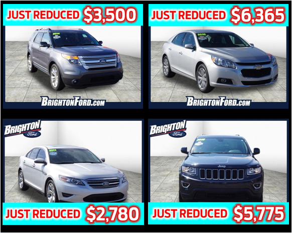 All Used Cars Marked Down At Brighton Ford Brighton Ford