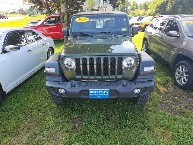 Used 2021 Jeep Wrangler Sport S with VIN 1C4GJXAN7MW847955 for sale in Rutland, VT