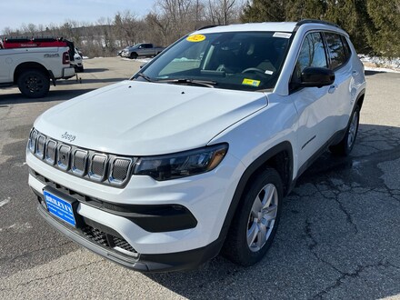 Featured New 2022 Jeep Compass LATITUDE 4X4 Sport Utility for sale in Rutland, VT at Brileya's Chrysler Jeep