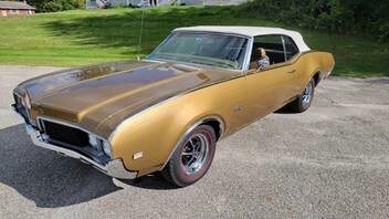 Featured Pre-Owned 1969 Oldsmobile 442 Convertible Convertible for sale in Rutland, VT at Brileya's Chrysler Jeep