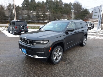 Featured New 2021 Jeep Grand Cherokee L LIMITED 4X4 Sport Utility for sale in Rutland, VT at Brileya's Chrysler Jeep