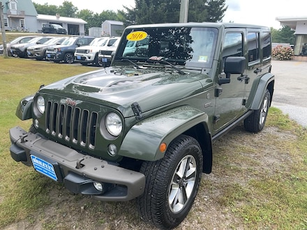 Featured Pre-Owned 2016 Jeep Wrangler Unlimited 75th Anniversary SUV for sale in Rutland, VT at Brileya's Chrysler Jeep