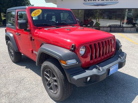Featured Pre-Owned 2020 Jeep Wrangler Sport SUV for sale in Rutland, VT at Brileya's Chrysler Jeep