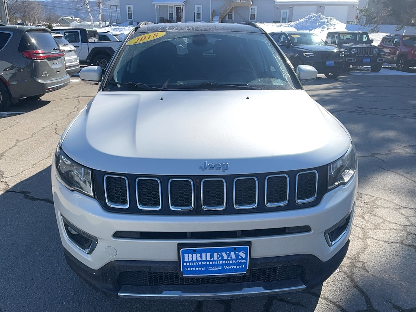 Certified 2018 Jeep Compass Limited with VIN 3C4NJDCB5JT483092 for sale in Rutland, VT