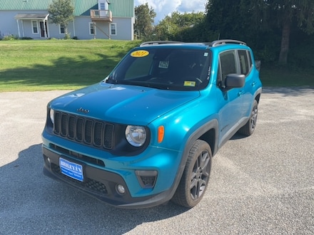 Featured Pre-Owned 2021 Jeep Renegade 80th Anniversary SUV for sale in Rutland, VT at Brileya's Chrysler Jeep