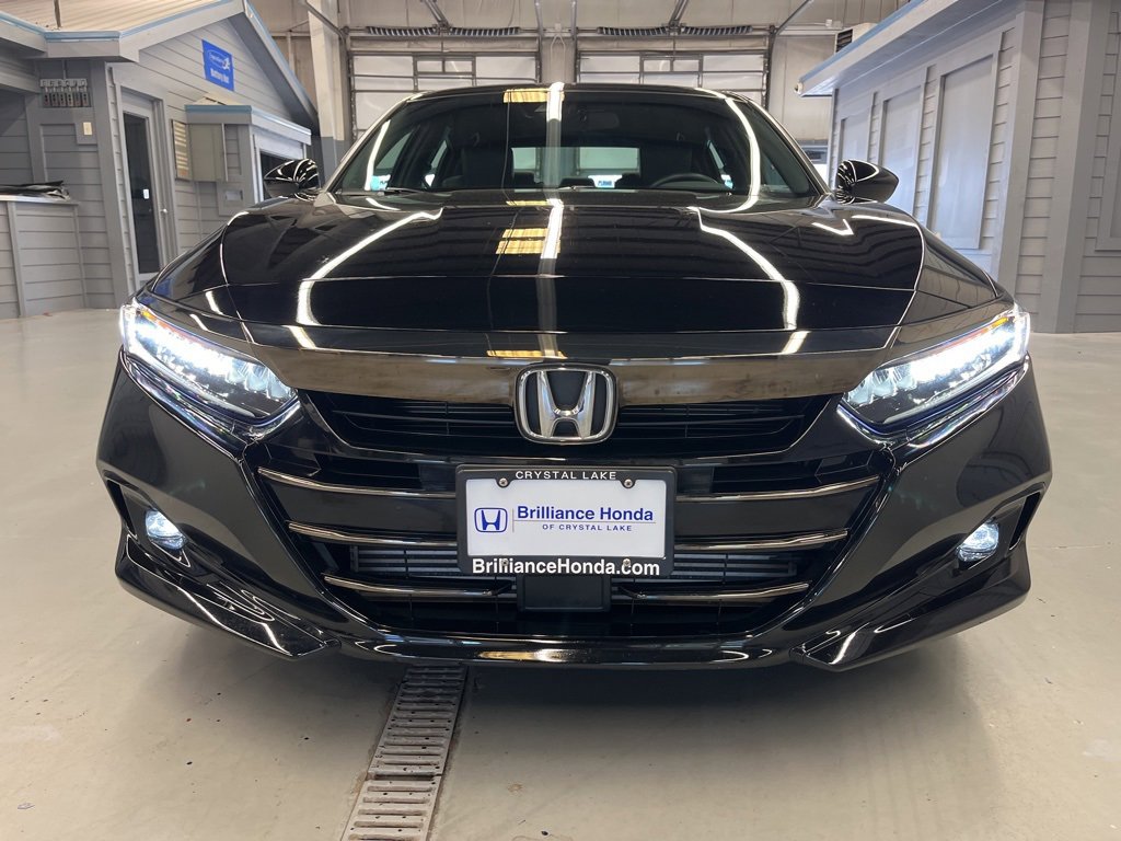 Certified 2022 Honda Accord Sport with VIN 1HGCV1F3XNA107212 for sale in Crystal Lake, IL