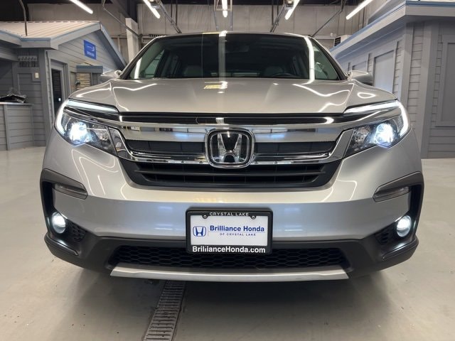 Certified 2021 Honda Pilot EX-L with VIN 5FNYF6H5XMB088339 for sale in Crystal Lake, IL