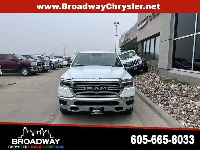 Used 2021 RAM Ram 1500 Pickup Laramie with VIN 1C6SRFJT0MN576360 for sale in Yankton, SD