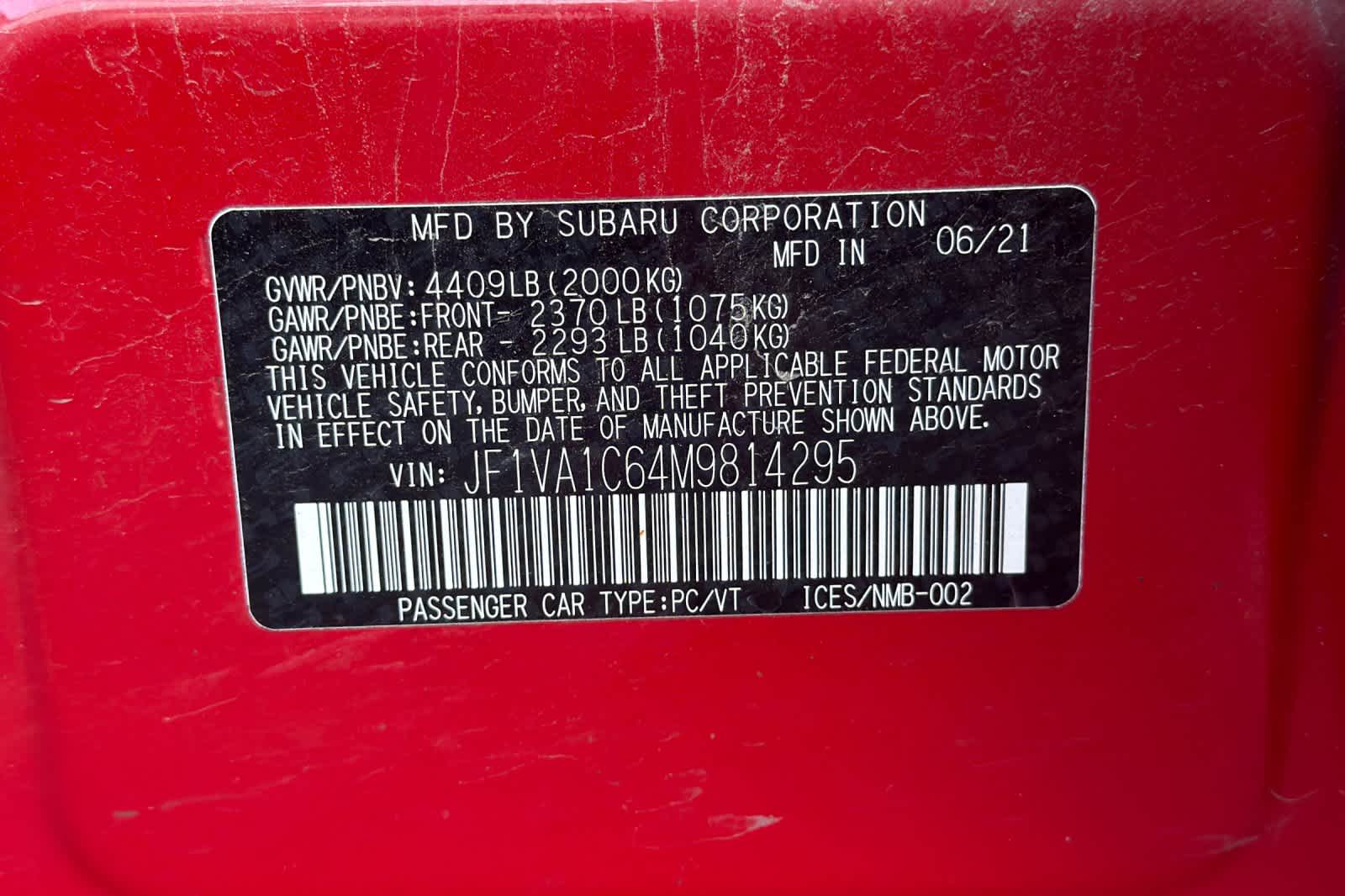 Thumbnail: 2021 Subaru WRX - 2