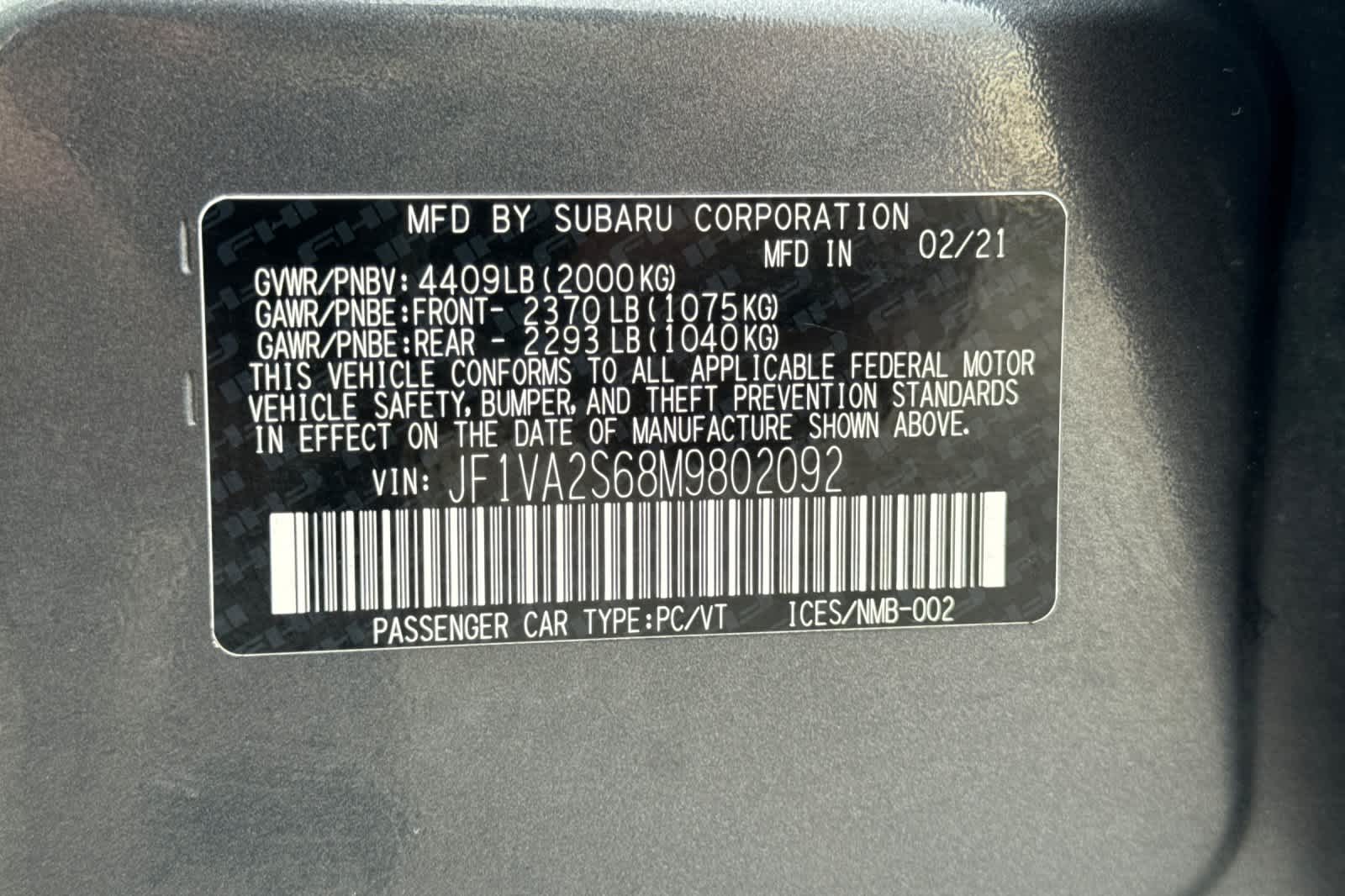 Thumbnail: 2021 Subaru WRX - 28