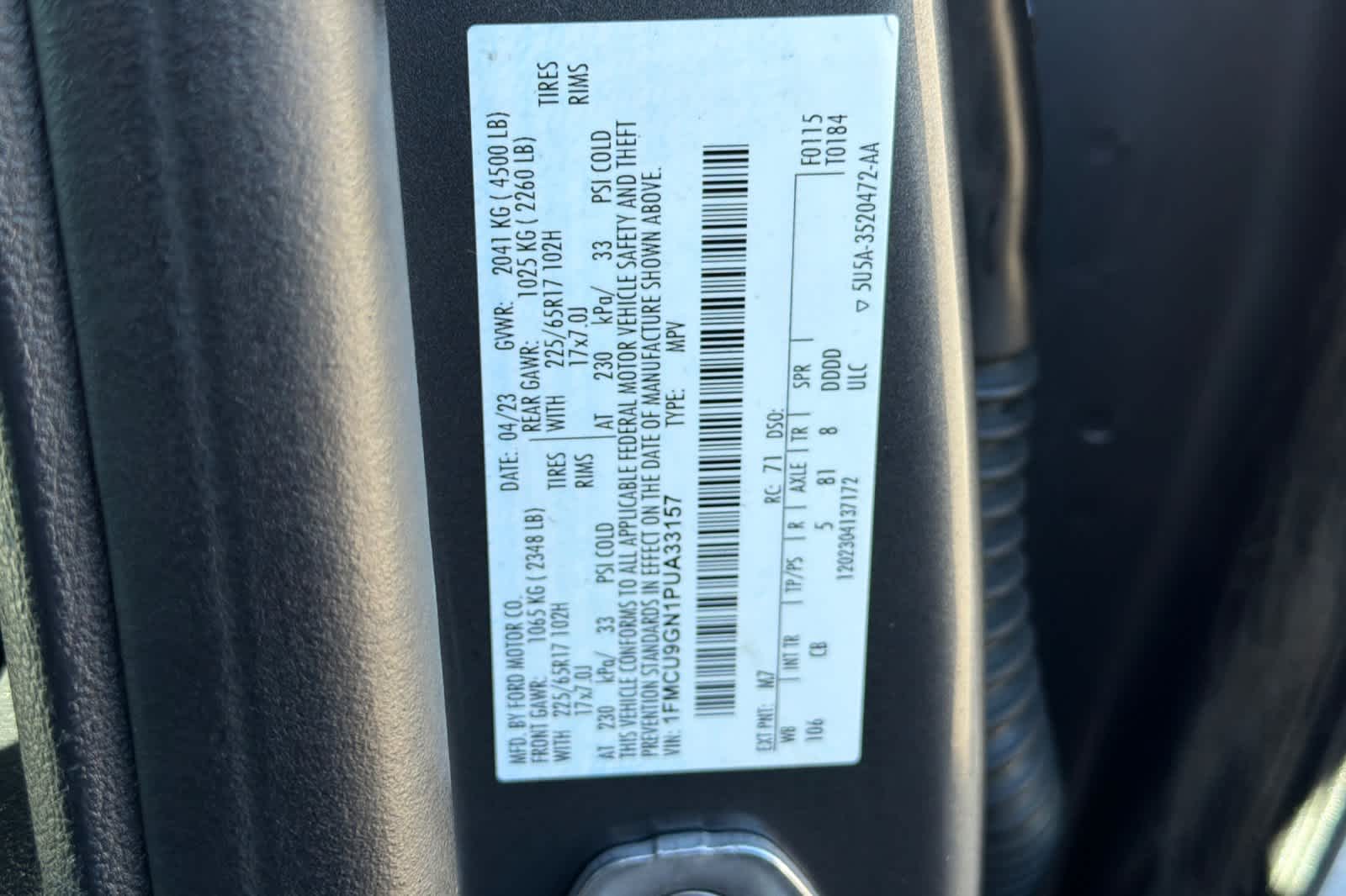 Thumbnail: 2023 Ford Escape - 30