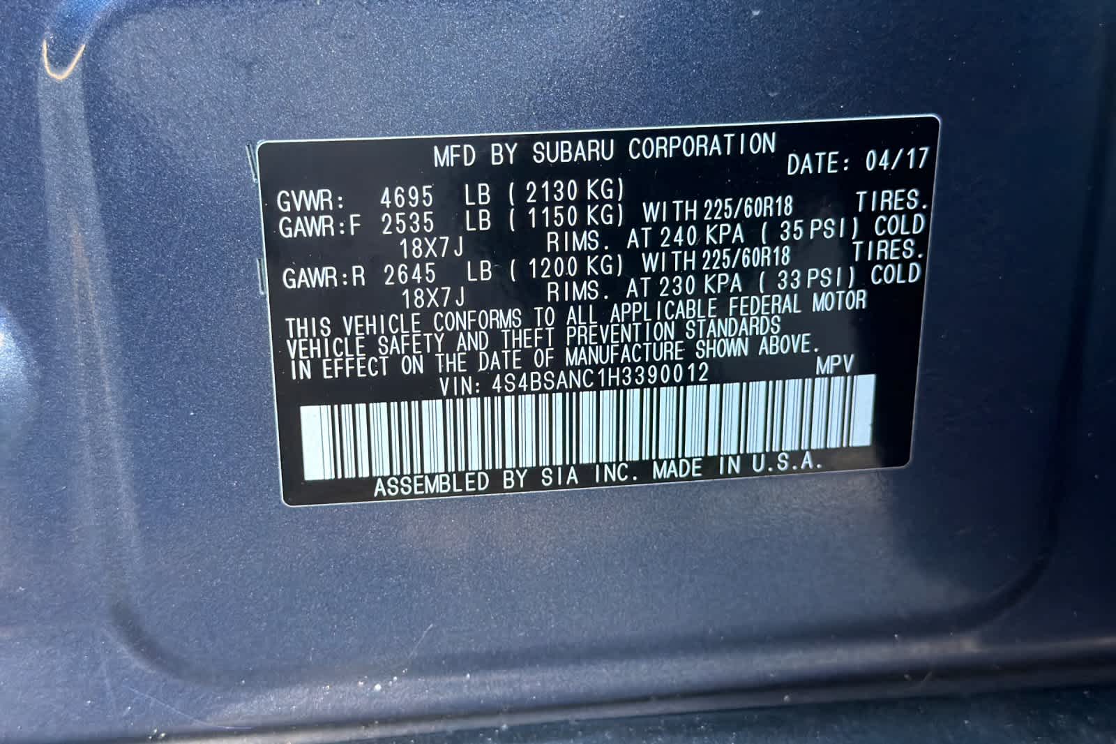 Thumbnail: 2017 Subaru Outback - 2