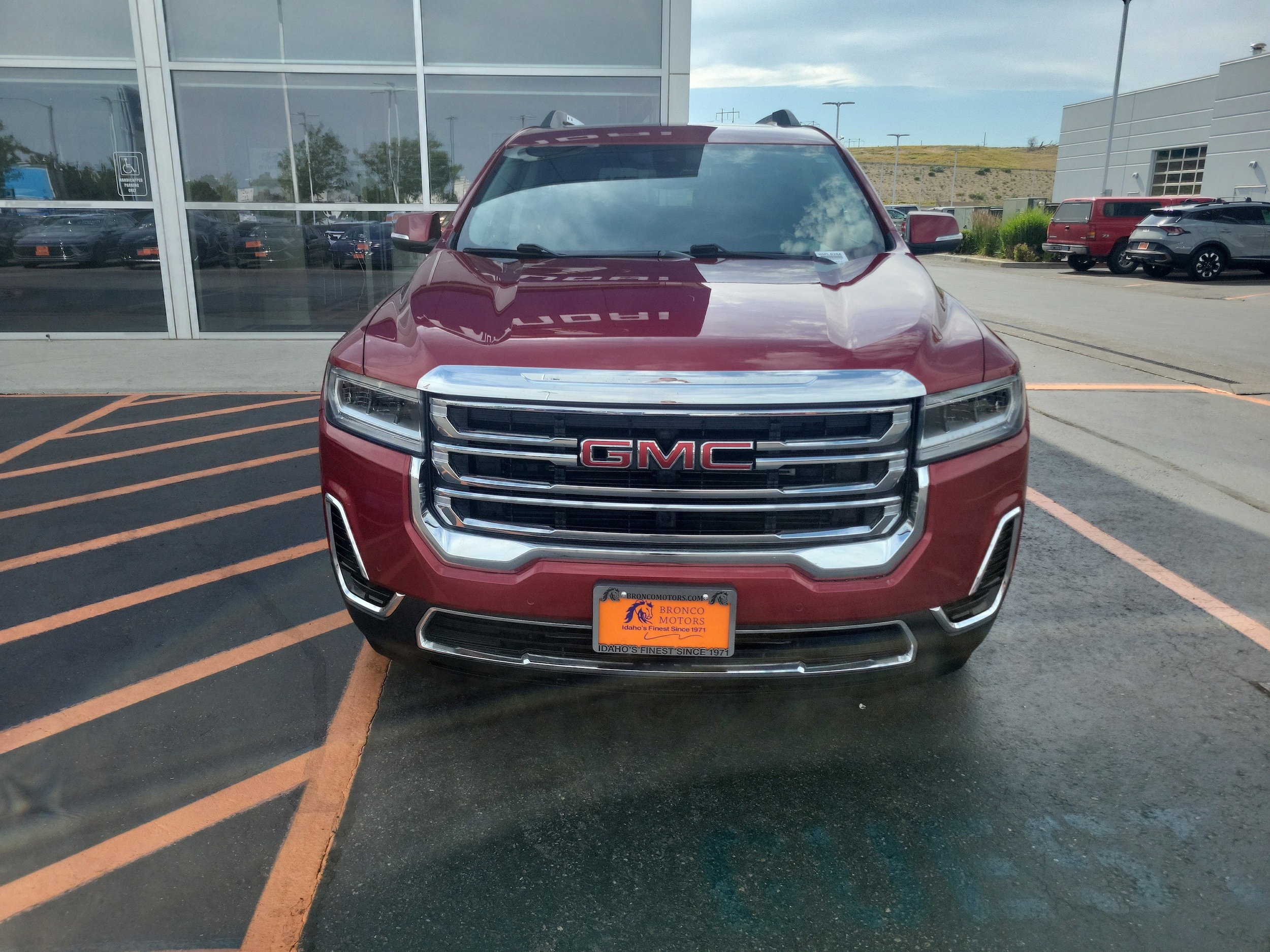 Used 2021 GMC Acadia SLE with VIN 1GKKNRLS2MZ158132 for sale in Nampa, ID