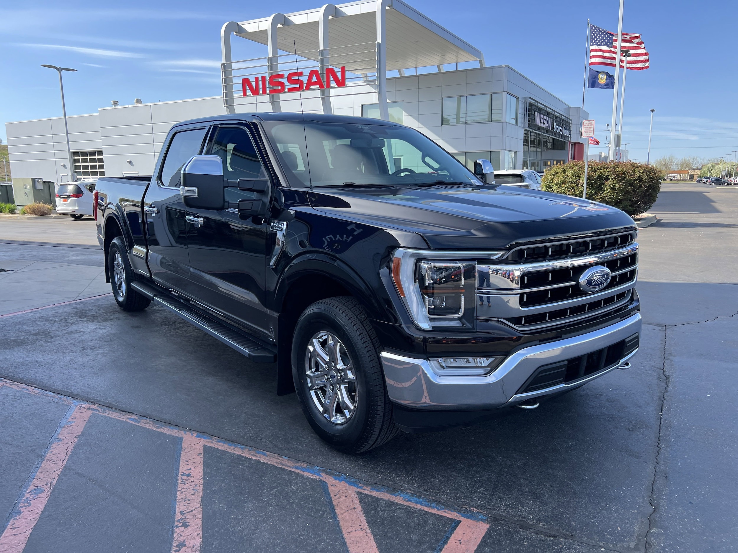 Used 2021 Ford F-150 Lariat with VIN 1FTFW1E86MFA18468 for sale in Nampa, ID