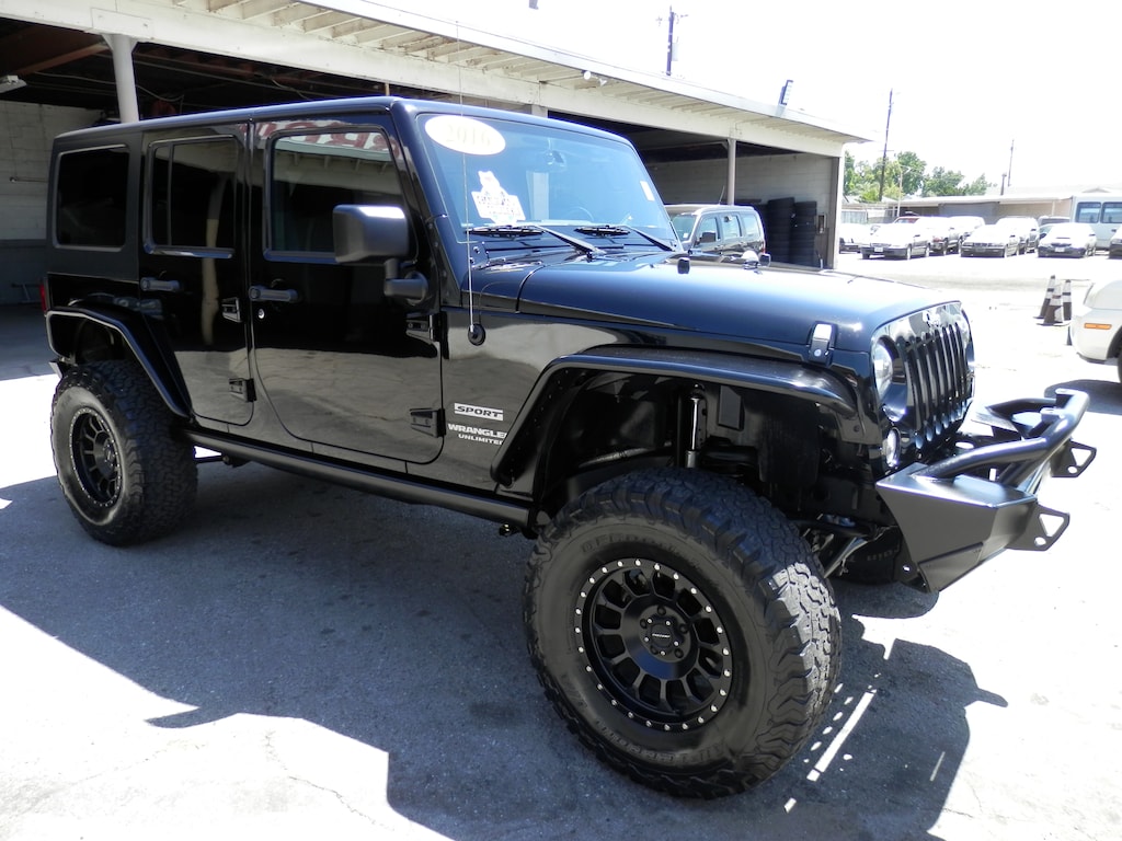 Used 2016 Jeep Wrangler JK Unlimited Sport S 4X4 (4 Inch ProComp Lift) SUV