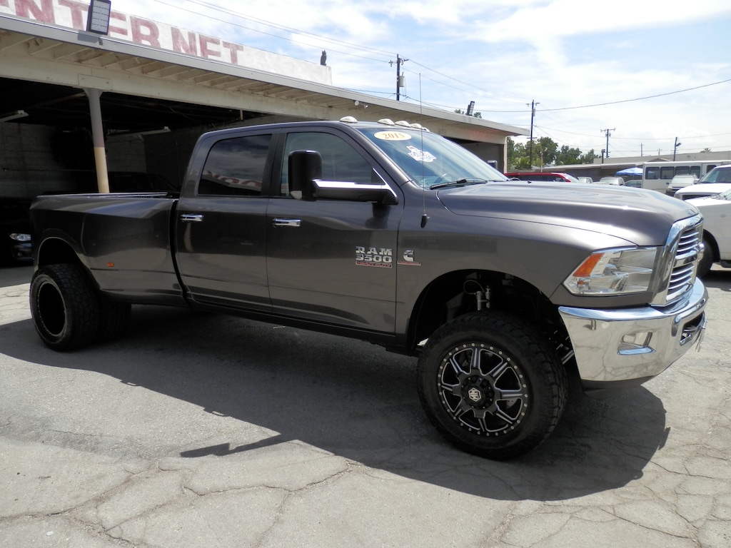 Used 2015 Ram 3500 (4WD) Big Horn SLT 6.7 Turbo Diesel Dually (3 Inch Lift) Truck Crew Cab