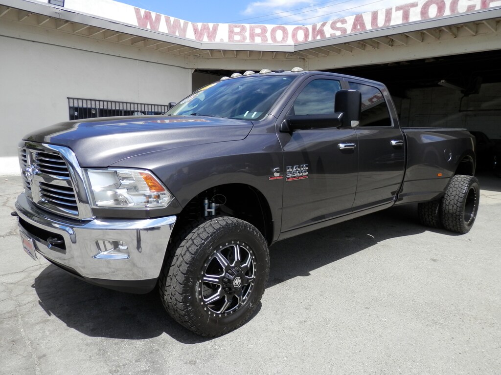 Used 2015 Ram 3500 (4WD) Big Horn SLT 6.7 Turbo Diesel Dually (3 Inch Lift) Truck Crew Cab