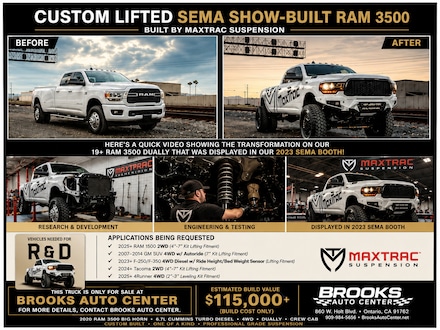 2020 Ram 3500 BIG HORN 6.7 TURBO DSL 4WD DUALLY(LIFTED SEMA SHOW WINNER) Truck Crew Cab