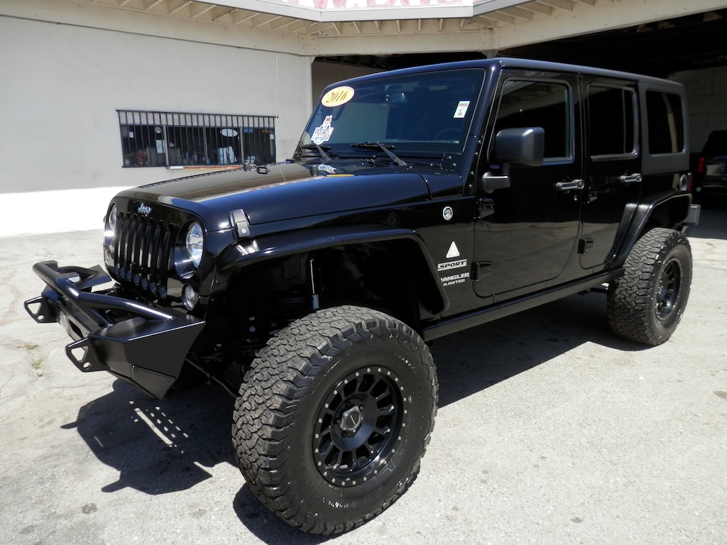 Used 2016 Jeep Wrangler JK Unlimited Sport S 4X4 (4 Inch ProComp Lift) SUV