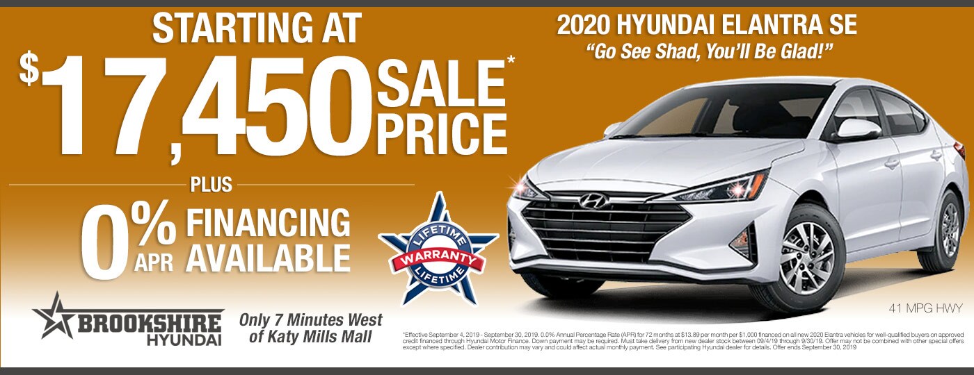 New Houston Hyundai and Used Car Dealer Serving Katy | Brookshire Hyundai