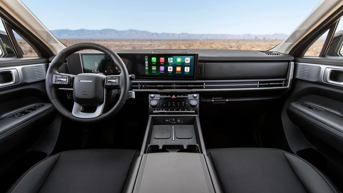  Interior of the 2026 Hyundai Santa Fe Near Rosenberg