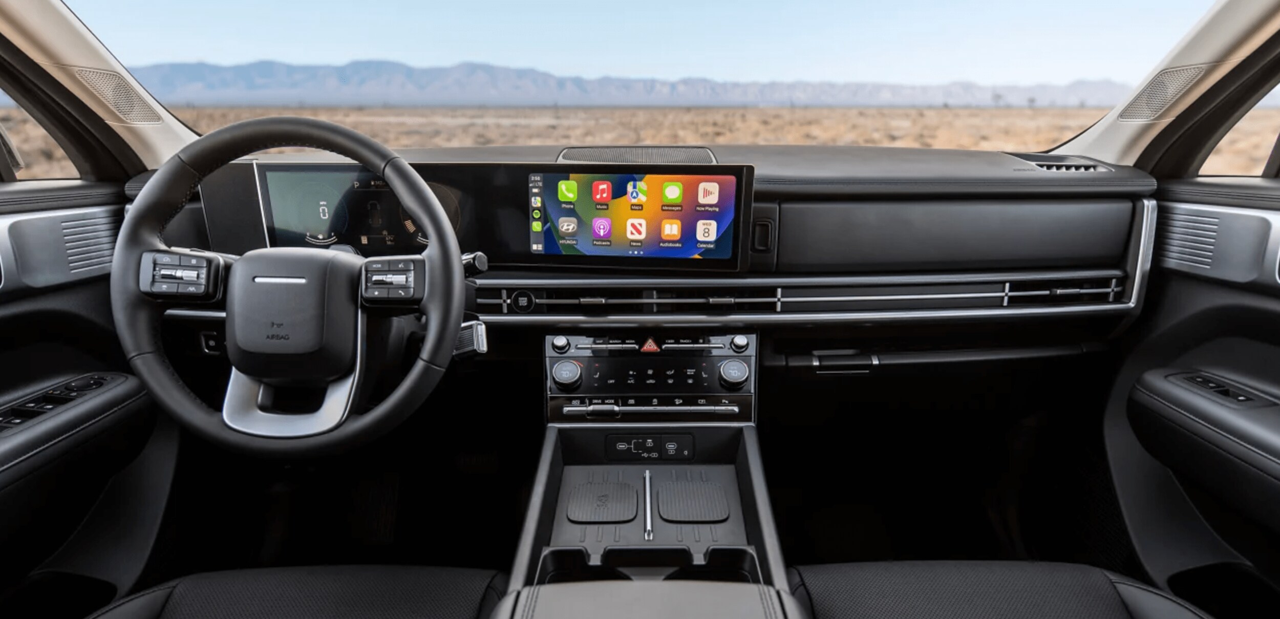 2024 Hyundai Santa Fe XRT Infotainment with H-Tex seating surfaces near Katy, Tx