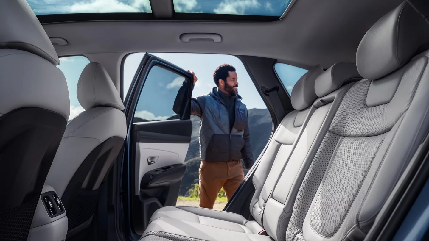 Backseat of the 2025 Hyundai Tucson near Cinco Ranch