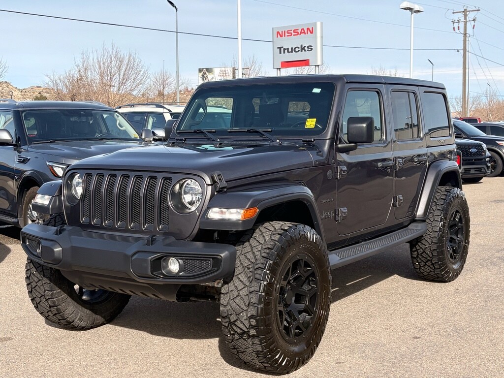 Used 2019 Jeep Wrangler Unlimited Sahara Wagon; Open Body