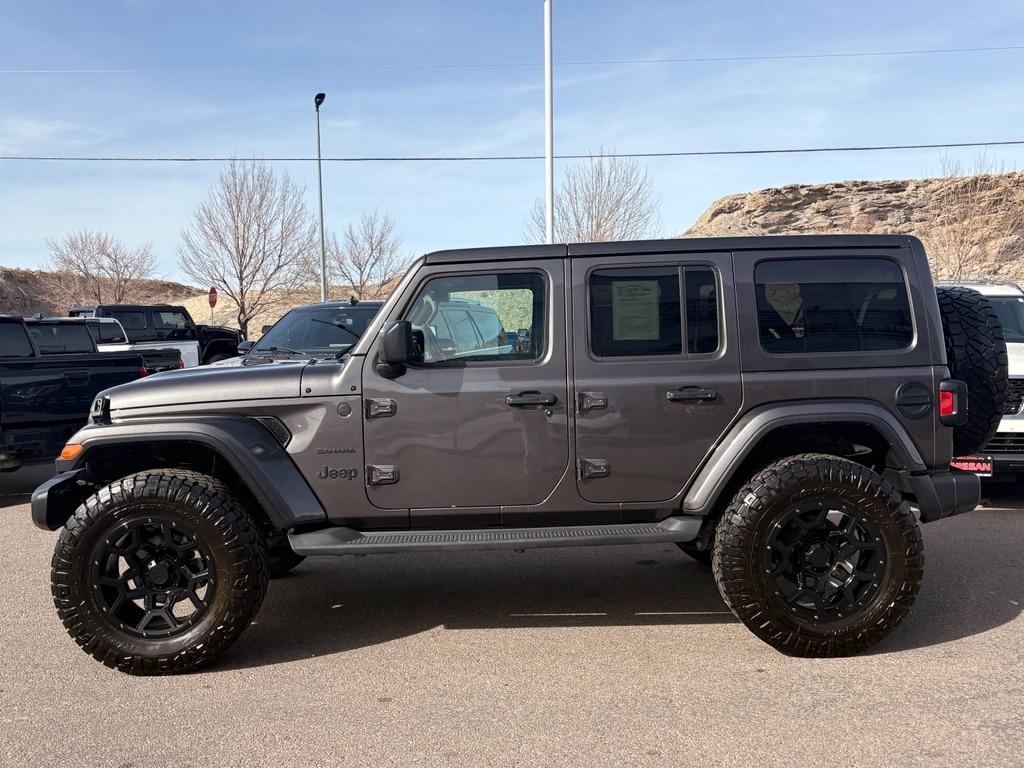 Used 2019 Jeep Wrangler Unlimited Sahara Wagon; Open Body
