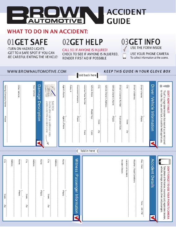 Brown Automotive Group >> Accident Guide Brochure Brown Automotive Group Brown Automotive Group >> Accident Guide Brochure Brown Automotive Group