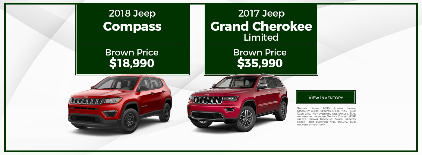 Brown Chrysler Dodge Jeep RAM Devine & San Antonio New Car Dealer