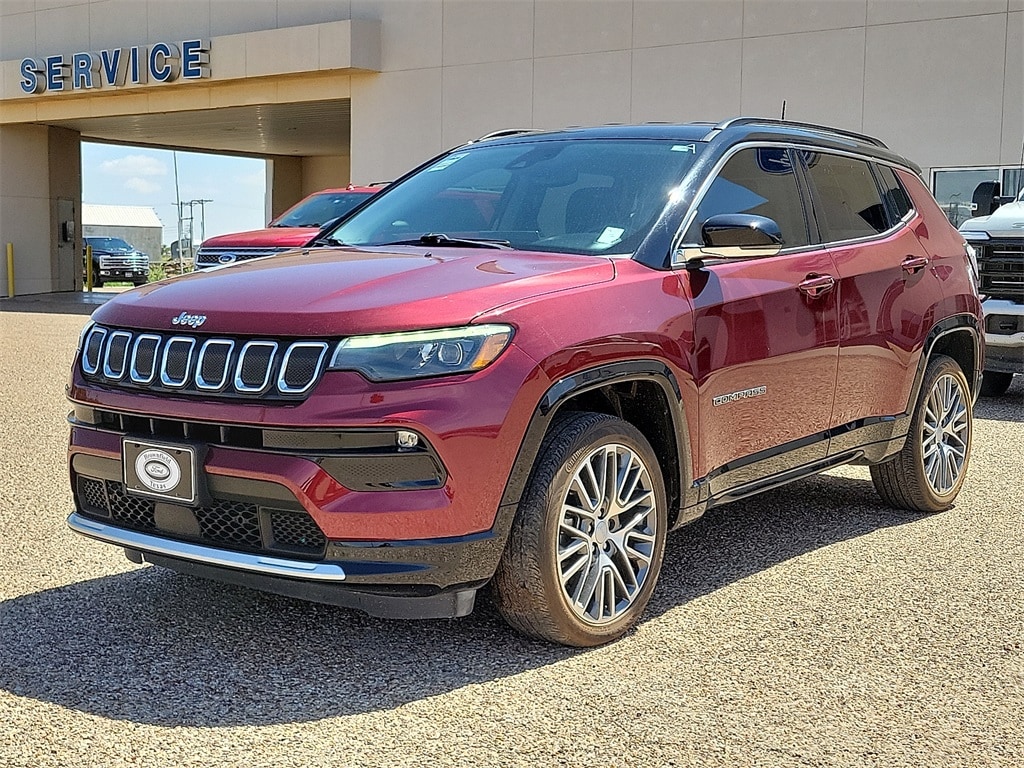Used 2022 Jeep Compass Limited with VIN 3C4NJDCB4NT181010 for sale in Brownfield, TX