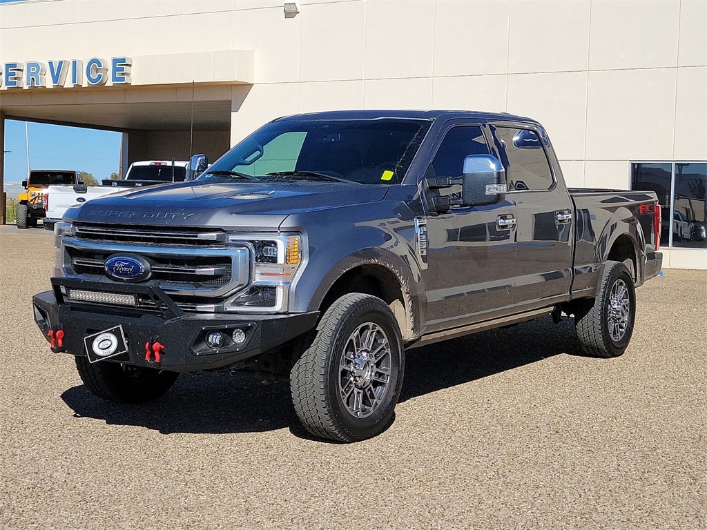 Used 2022 Ford F-250 Super Duty Platinum with VIN 1FT7W2BTXNED21389 for sale in Brownfield, TX