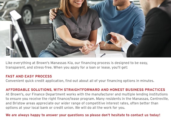 Auto Finance Center Woodbridge Va >> Kia Finance Center Near Washington Dc Brown S Manassas Kia Auto Finance Center Woodbridge Va >> Kia Finance Center Near Washington Dc Brown S Manassas Kia