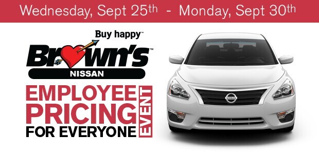 Nissan Employee Pricing | Brown's Fairfax Nissan