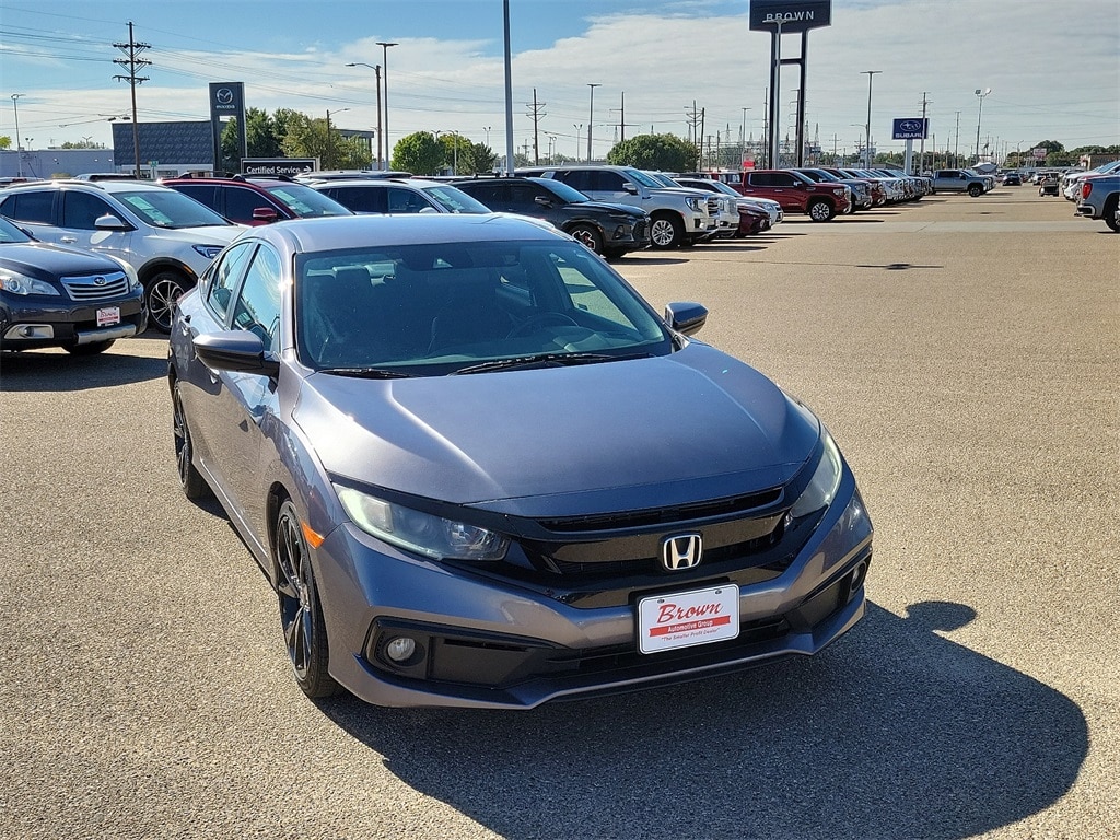 Used 2020 Honda Civic Sport with VIN 19XFC2F83LE008602 for sale in Amarillo, TX