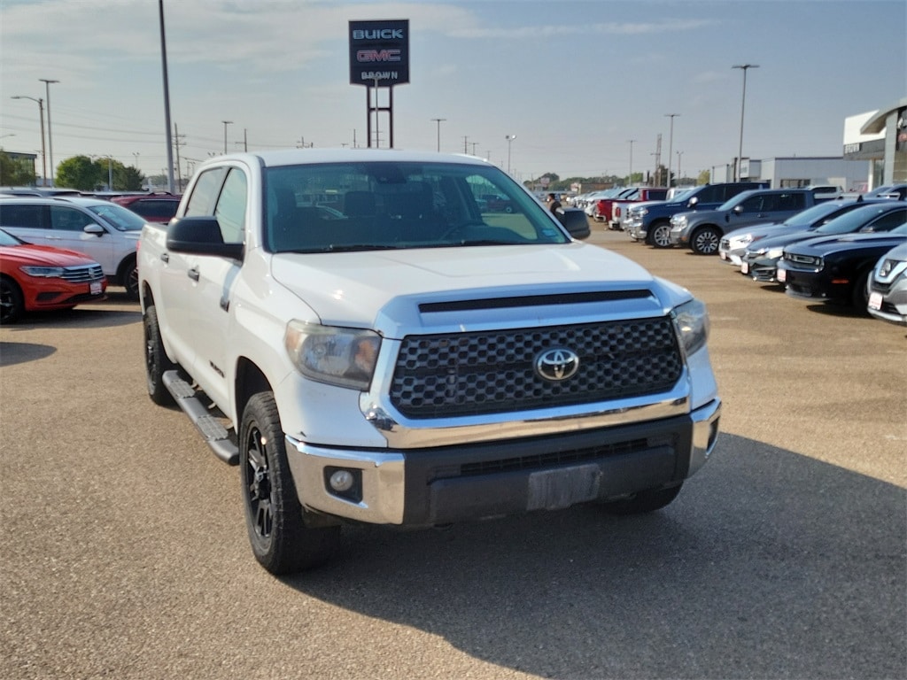 Used 2021 Toyota Tundra SR5 with VIN 5TFDY5F11MX967186 for sale in Amarillo, TX