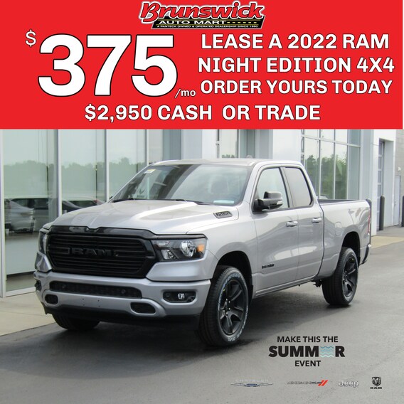 22 Ram Night Edition Lease Specials Brunswick Auto Mart Inc