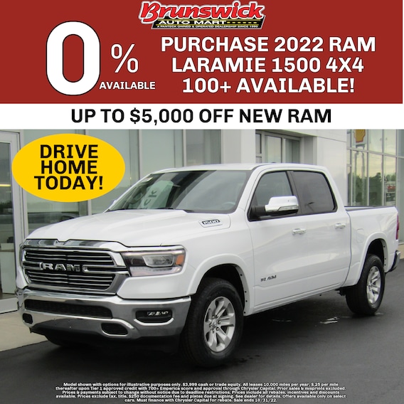 2022 Ram Laramie $399/month Lease Special 2022 1500 Laramie Specials | Brunswick Auto