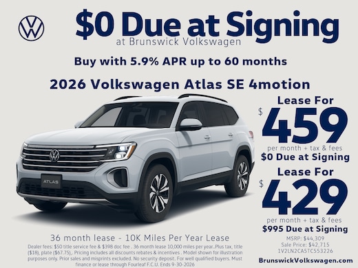 New Volkswagen Atlas Lease Specials | Brunswick Volkswagen | Near