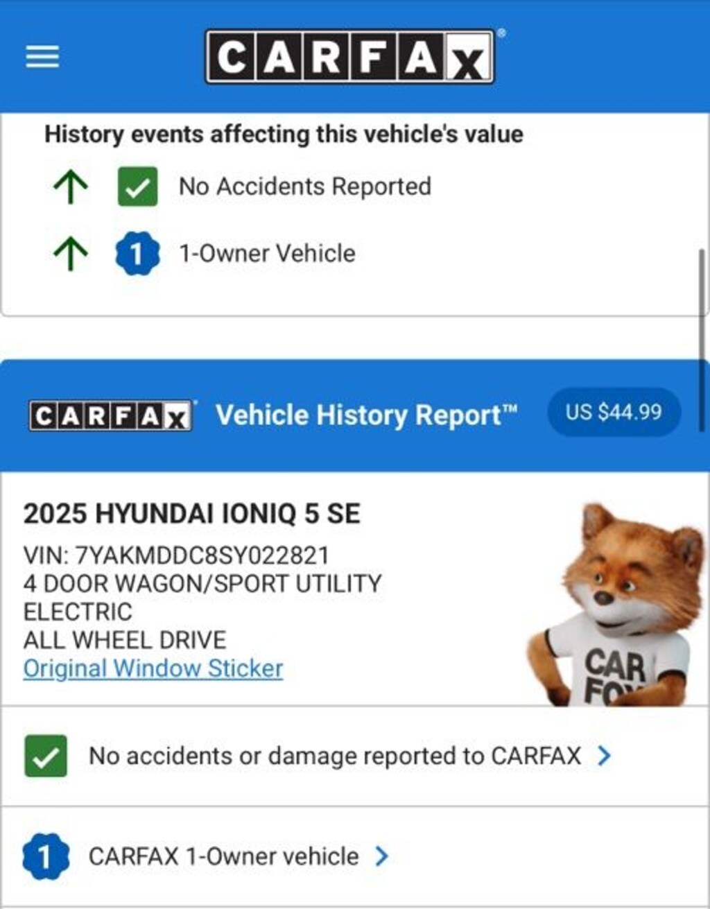 Used 2025 Hyundai IONIQ 5 SE SUV